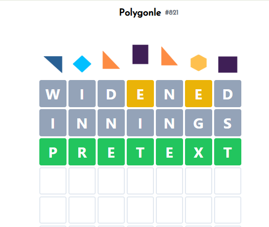 Polygonle Answers